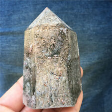 0.37LB Rare Natural Ghost quartz crystal obelisk wand point Healing TA1277-CAA picture