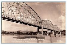 1932 Free South Dakota State Bridge Chamberlain SD RPPC Photo Vintage Postcard picture