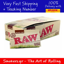 1x Full Box Raw Double Organic Hemp Single Wide Rolling Papers picture