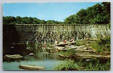 Vintage Postcard OH Youngstown Cohasset lake Dam Millcreek Park Chrome picture