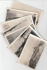 U.S. Navy Battleships at sea postcards c1910 RPPC  8 AZO paper triangles up (8) picture