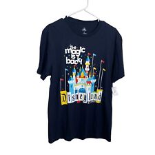 Disneyland T-Shirt Men's Medium New NWT Navy Blue Short Sleeve 