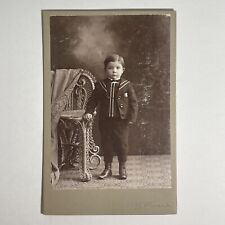 Antique Victorian Cabinet Card Photo Of Young Boy Child Tamaque, PA picture