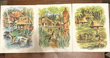 Set of 3 Matson Line Cruise Dinner Menus 1957 Aboard S S Matsonia (bd1) picture