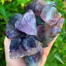 Raw Rough Rainbow Fluorite Chunks Healing Crystal Mineral Rocks Specimens 1PCS picture