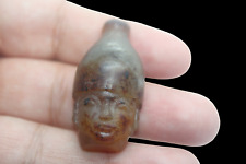 RARE ANCIENT EGYPTIAN ANTIQUE KING RAMSES II Head Agate Statue (B1) picture