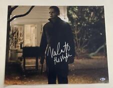 NICK CASTLE SIGNED 16X20 PHOTO HALLOWEEN AUTHENTIC AUTOGRAPH BECKETT PROOF COA B picture