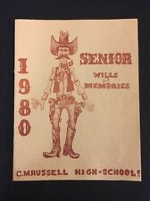 C.M. RUSSELL HIGH SCHOOL 1980 SENIOR WILLS AND MEMORIES GREAT FALLS MT picture