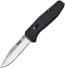 SOG Flare SAT Satin A/O 8Cr13MoV Stainless Black Folding Pocket Knife FLA1001CP picture