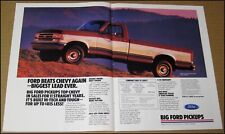 1988 Big Ford Pickup 2-Page Print Ad Truck Advertisement Vintage F-150 Lariat picture