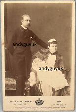 CABINET CARD DUKE & DUCHESS OF CONNAUGHT ROYAL ROYALTY ANTIQUE PHOTO PRINCE picture