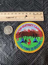 Vintage Patch - Boy Scouts NAC Inter-District Camporall Scouting Is Outing 1996 picture