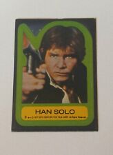Han Solo Harrison Ford 1977 Topps Star Wars Rookie Sticker #3 Vintage picture
