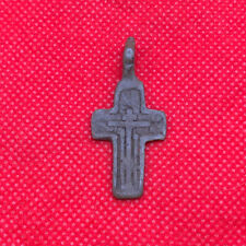 Rare Antique Bronze Cross Wearable Pendant Collectible Ancient Artifact symbol picture