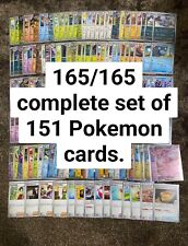 Pokemon All 151 Pokemon cards in the first image+14 support cards total 165cards picture