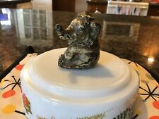 ANTIQUE HUBLEY TOY CO USA CAST IRON CIRCUS ELEPHANT PAPERWEIGHT MINI SCULPTURE picture