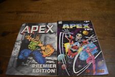 Apex #1,2 lot of 2  Aztec Press comics, 1991, Rob Phipps art, vf picture