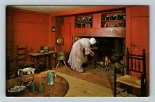 Sturbridge MA-Massachusetts John Fenno House Kitchen Historic Vintage Postcard picture