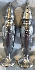 Vintage Astor by Poole Pewter Salt And Pepper Shakers Set 551 picture