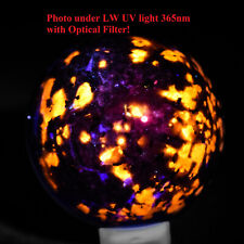 45mm Yooperlite Sphere UV Reactive Syenite Natural Mineral Stone Ball - China picture