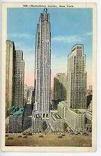 Vintage Postcard Rockefeller Center New York NY No. 108 White Border Posted 1935 picture