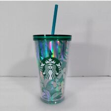 Starbucks 2022 Summer Iridescent Forest Dreamscape Leaves Tumbler 16oz Cold Cup picture