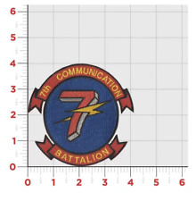 MARINE CORPS 7TH COMMUNICATION BATTALION EMBROIDERED PATCH picture