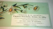 Rare Antique Victorian American Rev. George Loomis Maine Advertising Trade Card picture