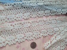 Wide Antique Lace Torchon French Trim  5 Yds Insertion Bobbin  picture