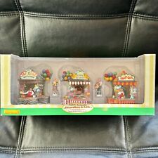 Lemax Carnival Kiosks Holiday Village Collection 5 Piece Set 43440 Complete Rare picture