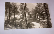 Vintage Postcard RPPC Rockefeller Bridge, Acadia National Par, Mt Desert is picture
