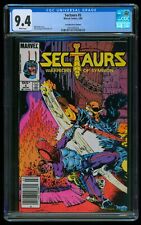 SECTAURS (1986) #5 CGC 9.4 CANADIAN PRICE VARIANT CPV WHITE PAGES picture