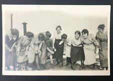 UNUSUAL Antique 1910s Original Photo CRAZY Womens Sorority CANDID ANKLE RACY  picture