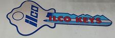 Vintage Ilco Keys Metal Sign Double Sided picture