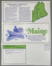 Vintage Maine Travel Brochure with Photos - Late 70s / Early 80s picture