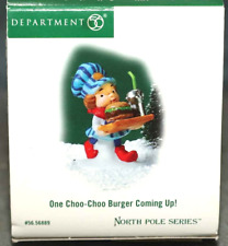 DEPT 56 ONE CHOO-CHOO BURGER COMING UP 56889 NORTH POLE SNOW VILLAGE picture