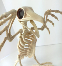 Crazy Bonez Skeleton Raven Bird Prop Figure Movable Jaw Head Wings 11x12 Inch picture
