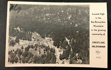 Rppc Frashers Crestline Ca Aerial View  Vintage Real photo￼ Postcard picture