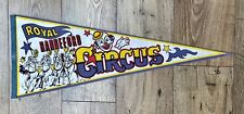 Vintage ROYAL HANNEFORD CIRCUS Pennant Antique 70s 80s 90s 1980s picture