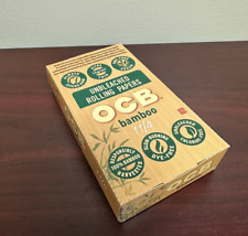OCB BAMBOO 1 1/4 Cigarette Rolling Papers 24ct -FULL BOX picture