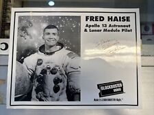 NASA APOLLO 13 ASTRONAUT * FRED HAISE JR Signed Autographed Blockbuster Photo * picture
