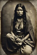 Native American Female Tintype Series C10037RP picture