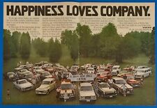 1978 Volvo Owners Club Picnic Vtg Print Auto Ad Happiness Loves Company 16 x 11 picture