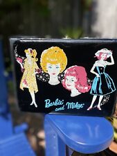 Barbie and Midge Vintage 1963 Black Vinyl Lunchbox No Thermos picture