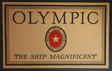 Olympic The Ship Magnificent Interior White Star Line VTG Book Titanic Sister picture