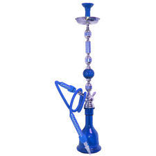 40 INCH INHALE (R) INDIA EGYPTIAN STYLE HOOKAH WITH A LARGE HOSE BLUE picture