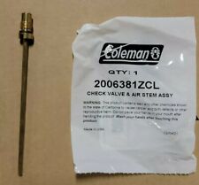 Coleman Check Valve & Air Stem Assembly # 2006381 ZCL part for lantern stove picture