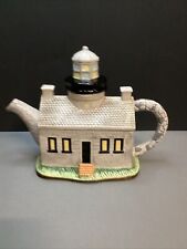 GEO Z. LEFTON 1998 Old Point Loma LIGHTHOUSE TEAPOT RARE #11781 picture