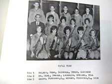 1963 Thomas Jefferson Junior High School Yearbook Mt Lebanon PA Rifle Team Squad picture