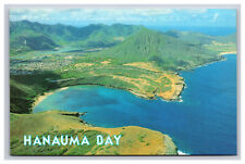 Aerial View Of Hanauma Bay, Oahu Hawaii HI Postcard picture